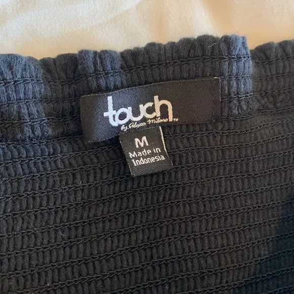 SF Giants Black Strapless Top Womens Size M Black San Francisco Giants Shirt - Picture 4 of 8